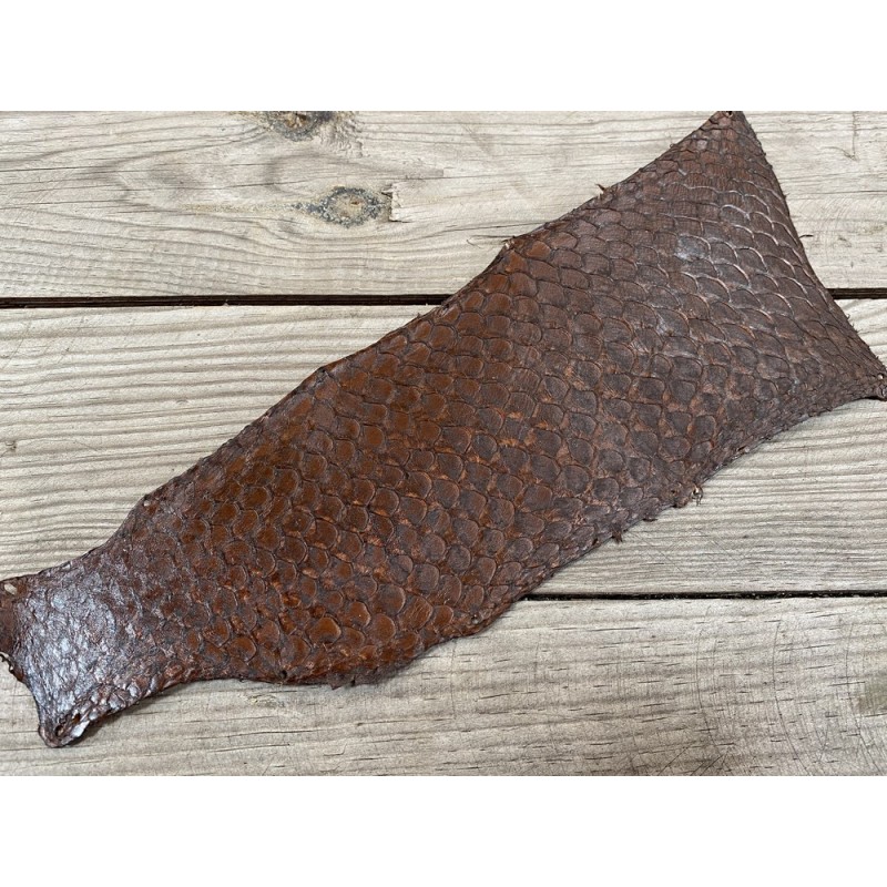 Sea Shepherd Peau De Poisson Authentique Couleur Chocolat Peau De