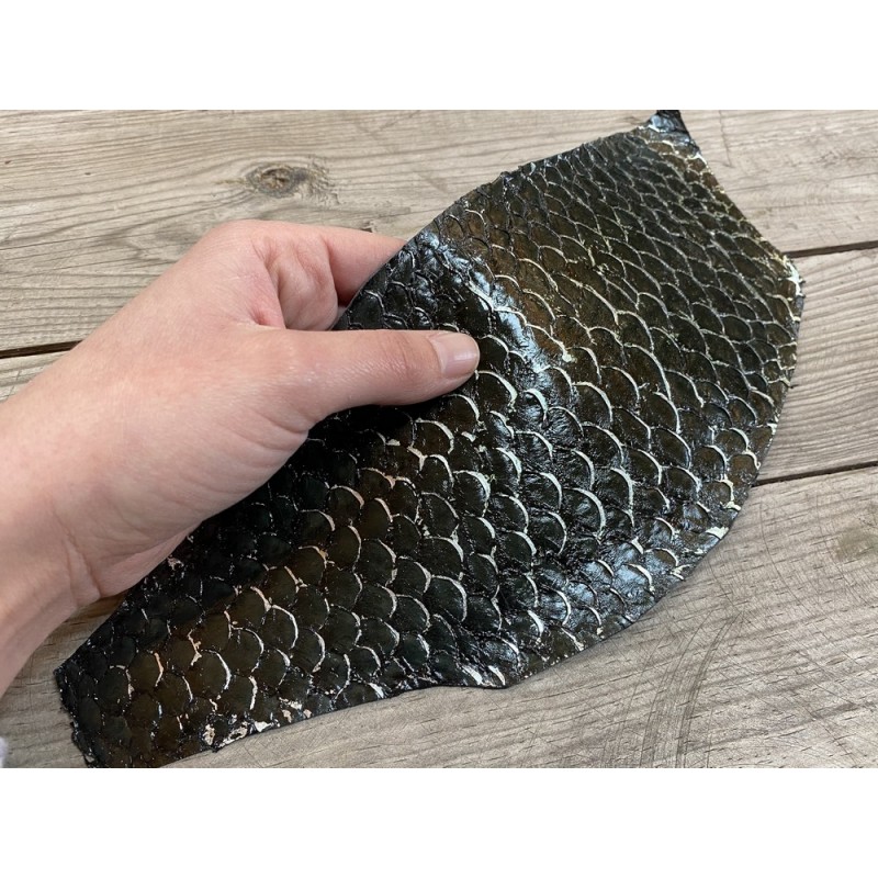 Sea Shepherd Peau De Poisson Authentique Couleur Chocolat Peau De