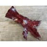 Peau patte de poulet bordeaux bijoux accessoire Cuir en stock