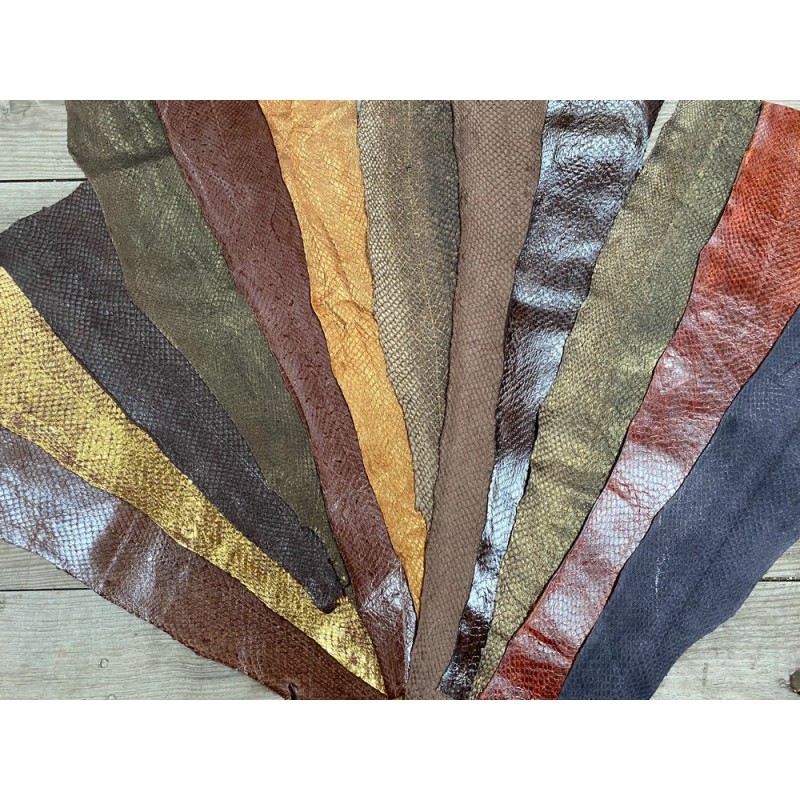 Saumon Maroquinerie Peau De Poisson Ronflita Maroquinerie En Cuir