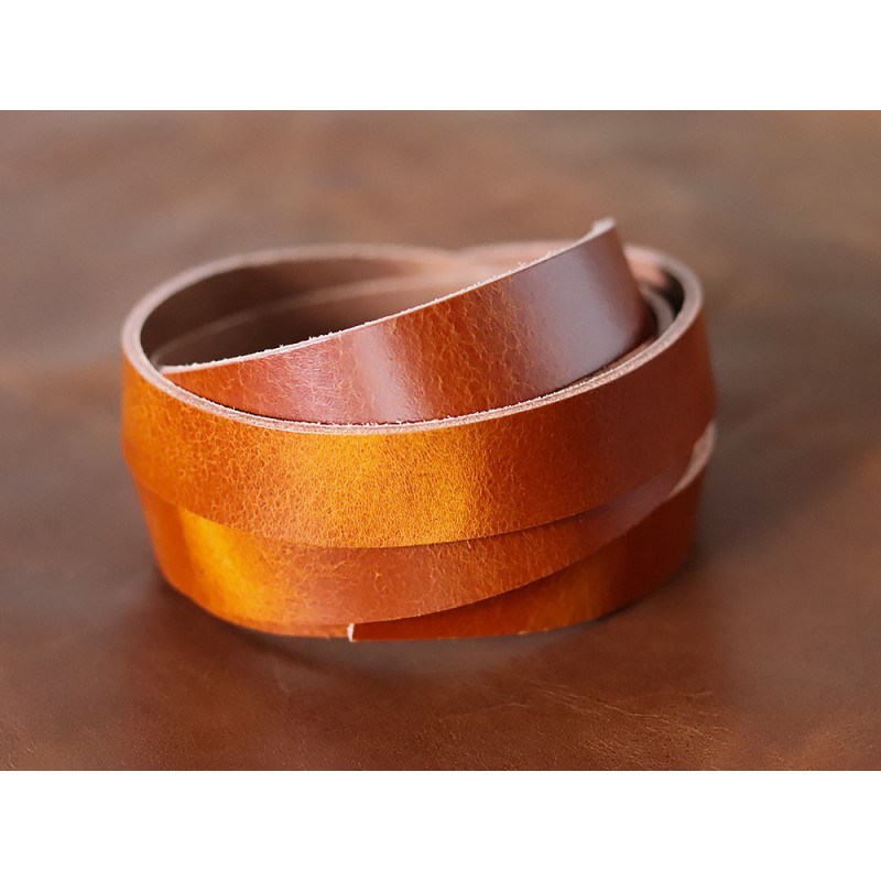 Bande De Cuir Naturel - 10 Mm X 3 Mm, Longueur 2 Mètres - Pour Bricolage, Artisanat, Réparation
