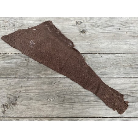 Peau de cuir de poisson Perche du Nil brun noisette mat - Cuir en Stock