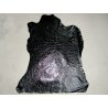peau agneau fantaisie vernis crispé noir Cuir en Stock