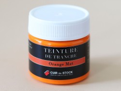 Teinture de tranche pour cuir - Orange Mat - Cuir en Stock