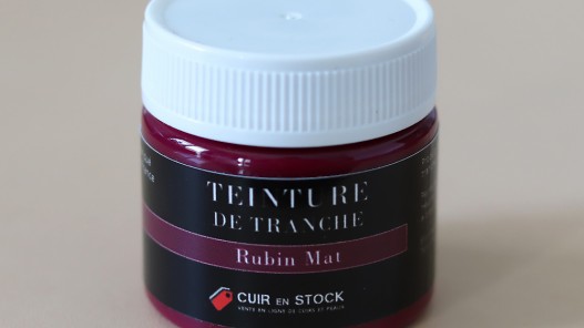 Teinture de tranche pour cuir - Rubin Mat - Cuir en Stock
