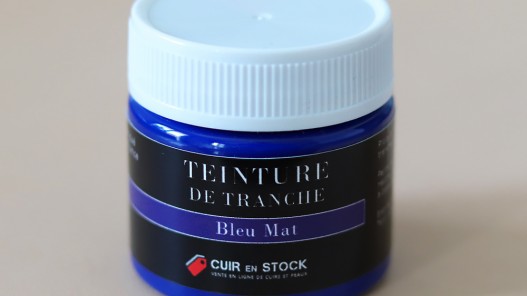 Teinture de tranche pour cuir - Bleu Mat - Cuir en Stock