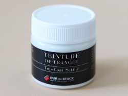 Top-coat incolore satiné de finition pour tranche de cuir -Cuirenstock