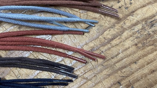 Lot de 5 paires de lacets rond coton - différent coloris - bonnes affaires - Cuir en Stock