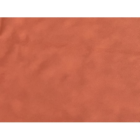 Peau entière - cuir de vache ameublement ou sellerie automobile - orange brique - fin de série - Cuirenstock