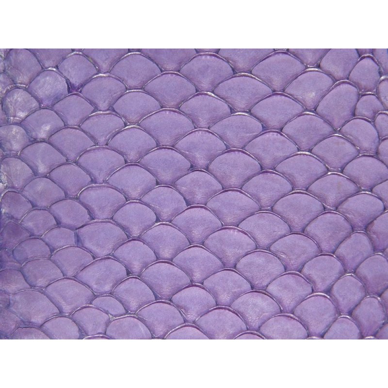 Cuir de poisson Tilapia violet mat bijoux accessoire Cuir en Stock