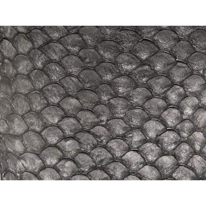 Cuir de poisson tilapia noir mat bijou accessoire Cuir en Stock Cuir de poisson tilapia noir mat bijou accessoire Cuir en Stock