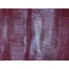 Détail grain façon lézard bordeaux - maroquinerie - cuir en stock