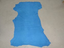 Agneau velours sauvage bleu