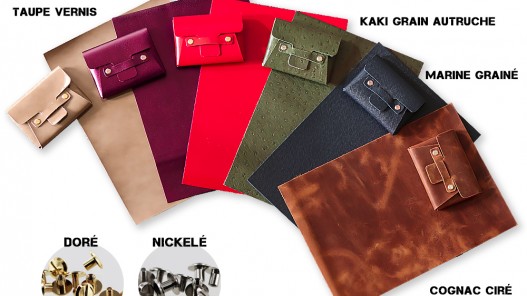 Kit cuir - Comment fabriquer un porte-cartes en cuir sans couture - Tuto DIY - Cuir en Stock