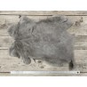 Peau de lapin en poil fourrure gris souris - vêtement - Chaussons - Cuir en stock