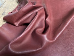 Souplesse peau de cuir de mouton - bordeaux - maroquinerie - Cuirenstock