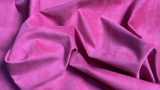 Peau porc velours - rose - maroquinerie - vêtement - Cuirenstock