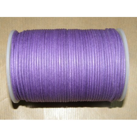 fil coton ciré violet