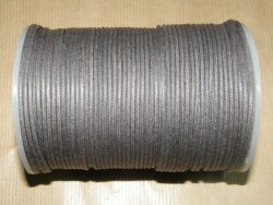 Fil coton ciré gris