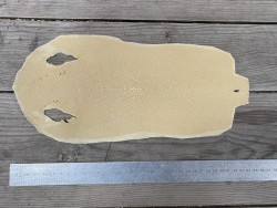 Petite peau de galuchat - cuir exotique de poisson - grainé beige - semi poli- bijou - accessoire - gainage - Cuir en Stock