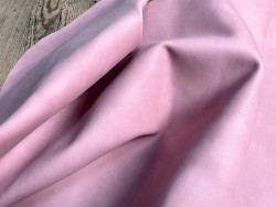 Demi peau de veau nubuck rose - maroquinerie - ameublement - Cuirenstock
