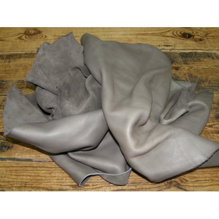 Chutes de cuir de vache gris cendre accessoires