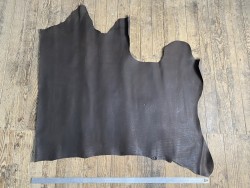 Demi-peau de cuir de vachette ciré pullup ardoise - maroquinerie - Cuir en Stock