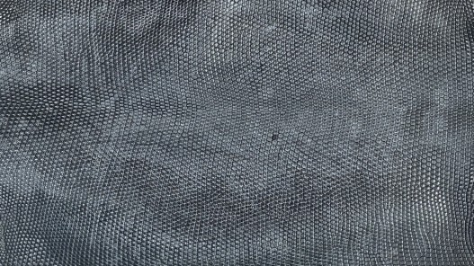 Grande peau de cuir de lézard - Gris anthracite mat - cuir en stock