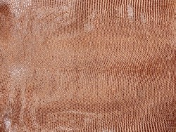 Grande peau de cuir de lézard brun gold - maroquinerie bijou - cuir en stock