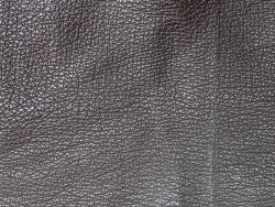 Morceau de peau de cuir de requin - Brun foncé - Cuir en Stock