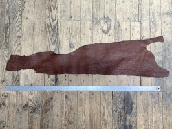 Morceau de peau de cuir de requin - Marron - maroquinerie bijou - Cuir en stock