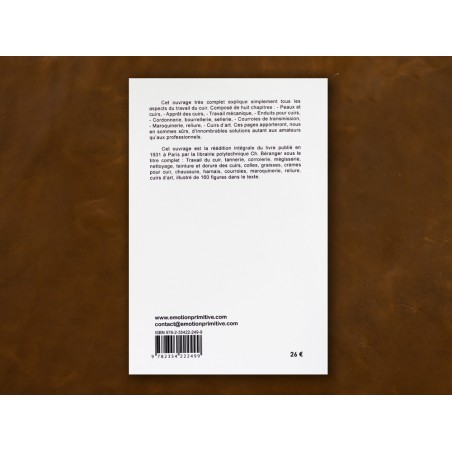 Editions Emotion Primitive - Livre travail du cuir - H J Rousset - cuirenstock