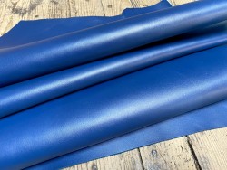 Demi peau de cuir de veau - bleu pétrole - maroquinerie - Cuirenstock