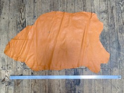 Peau de cuir de porc orange classique - maroquinerie - Cuir en Stock