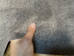 Peau de veau velours gris cendre effet granité - maroquinerie - Cuir en stock