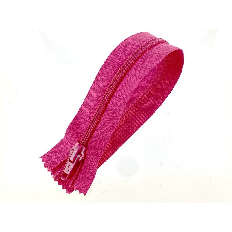 Fermeture Eclair® Prym haut de gamme rose framboise zip nylon non séparable 16cm cuirenstock