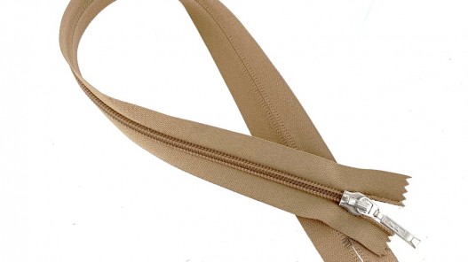 Fermeture Eclair® Prym haut de gamme beige zip nylon non séparable 44cm cuirenstock