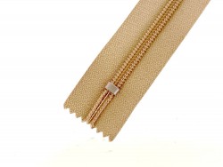 Fermeture Eclair® Prym haut de gamme beige zip nylon non séparable 44cm Cuir en Stock