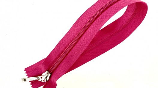 Fermeture Eclair® Prym haut de gamme rose framboise zip nylon non séparable 35cm cuirenstock