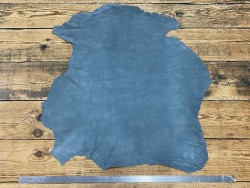 Peau d'agneau velours gris bleu - Doublure - Vêtement - Cuir en Stock