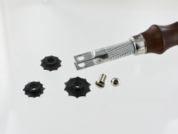Molette à marquer le cuir pour couture à la main - entraxes 3 ; 4 et 5 mm - Cuirenstock