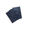 Lot de morceaux de cuir rectangulaire - bleu nuit grainé - maroquinerie - Cuir en Stock