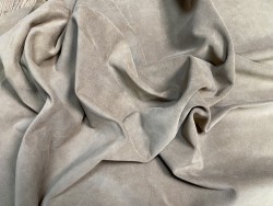 Peau de veau velours ciré beige sable - maroquinerie, vêtement - Cuirenstock