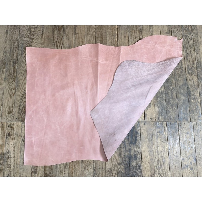 Cuir Vachette Végetal Pleine Fleur - 24x34 Cm - Épaisseur 2-2,5 Mm - Pour Maroquinerie, Poinçonnage, DIY