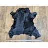 Peau de veau en poil noir - Cuir en Stock