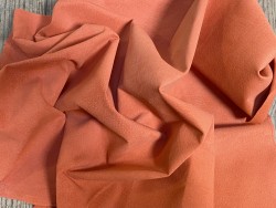 Peau de porc velours orange - maroquinerie - vêtement - Cuirenstock