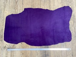 Peau de porc velours violet - maroquinerie - vêtement - Cuir en stock