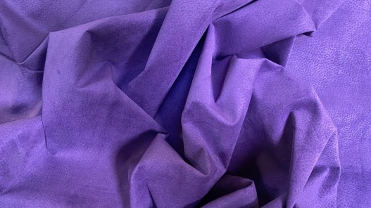 Peau de porc velours violet - maroquinerie - vêtement - Cuirenstock