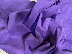 Peau de porc velours violet - maroquinerie - vêtement - Cuirenstock