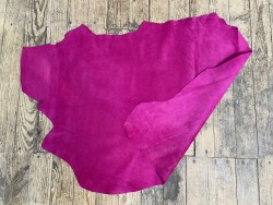 Peau de porc velours rose magenta - maroquinerie - vêtement - cuirenstock